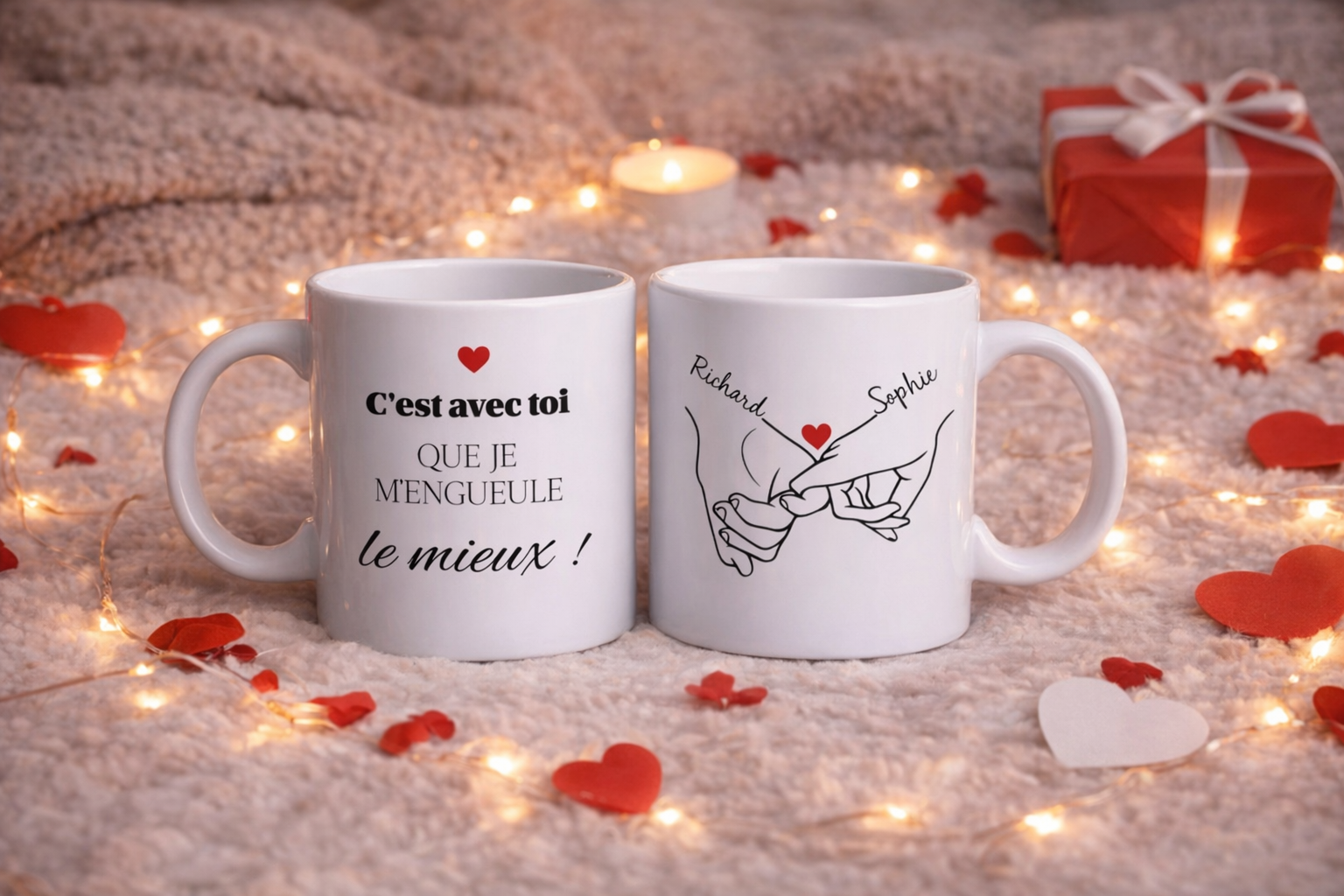 Tasse personnalisée édition Saint Valentin